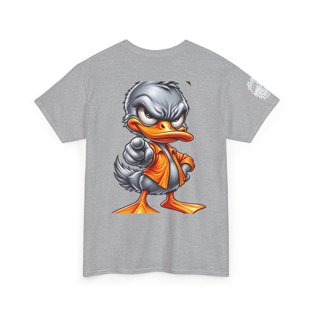 Silver Rebel Duck Character Back Graphic Tee