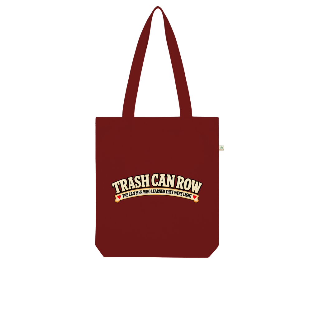 Trash Can Row Organic Tote Bag
