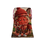 Trash Can Row Sublimation Linen Drawstring Sack
