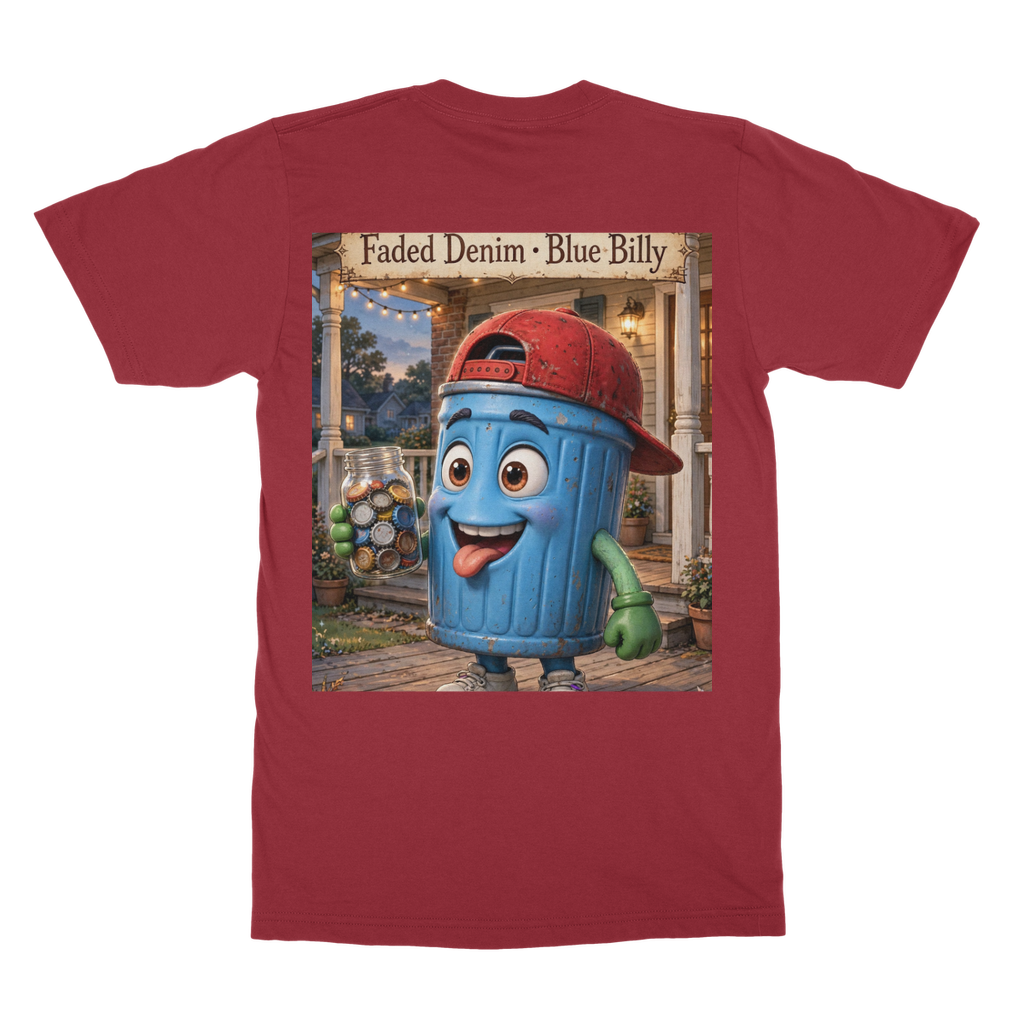 Trash Can Row – Classic Heavy Cotton Adult T-Shirt