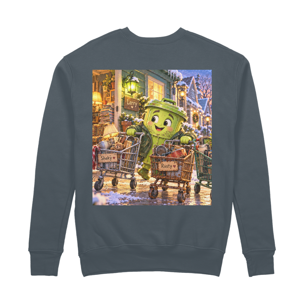 Trash Can Row – 100% Organic Cotton Sweatshirt