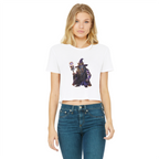 angry can man Classic Women's Cropped Raw Edge T-Shirt