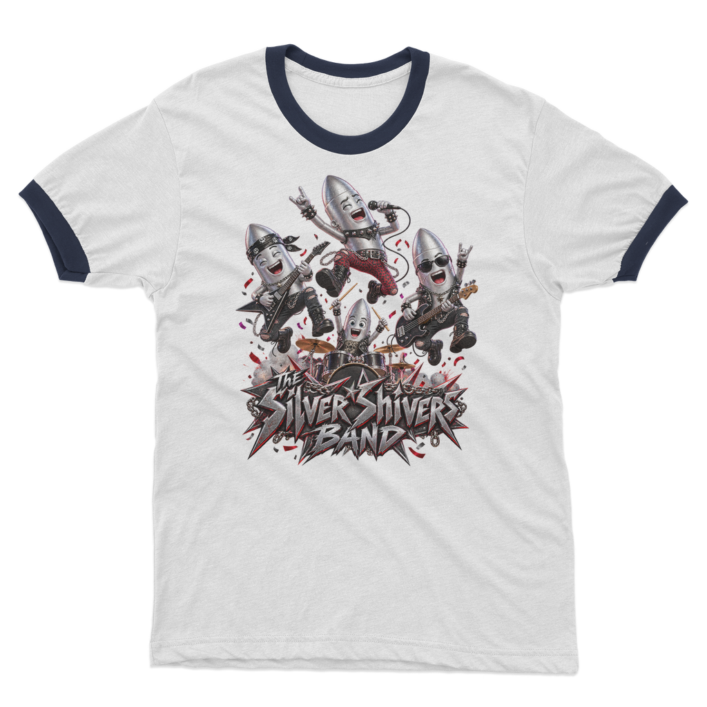 The Silver Shivers Band Adult Ringer T-Shirt
