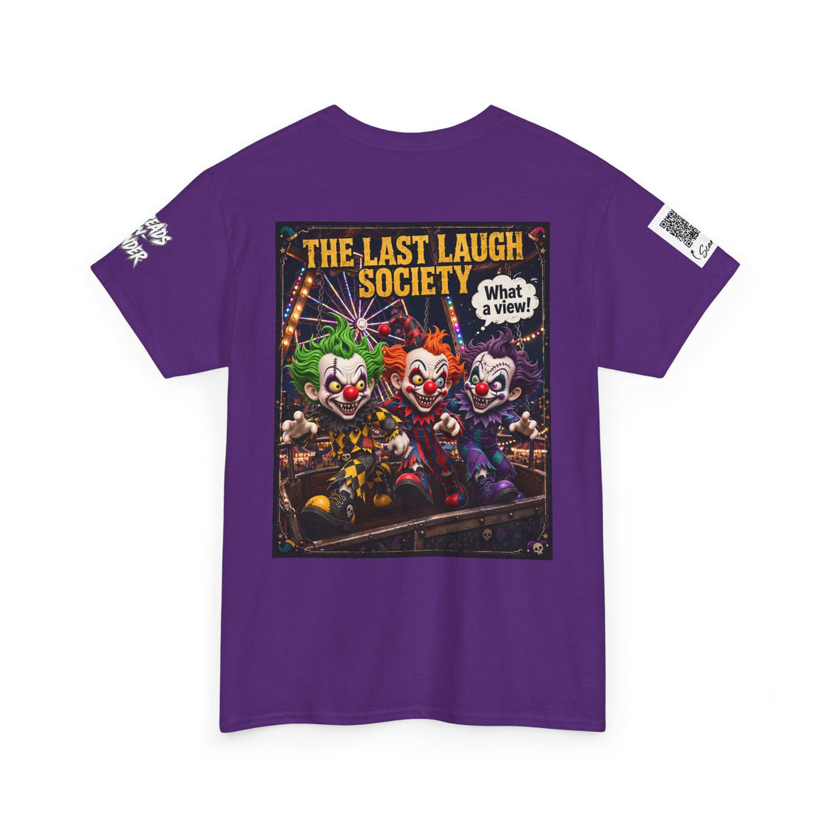 The Last Laugh Society Tee #143 — Carnival Clown Horror Graphic T-Shirt
