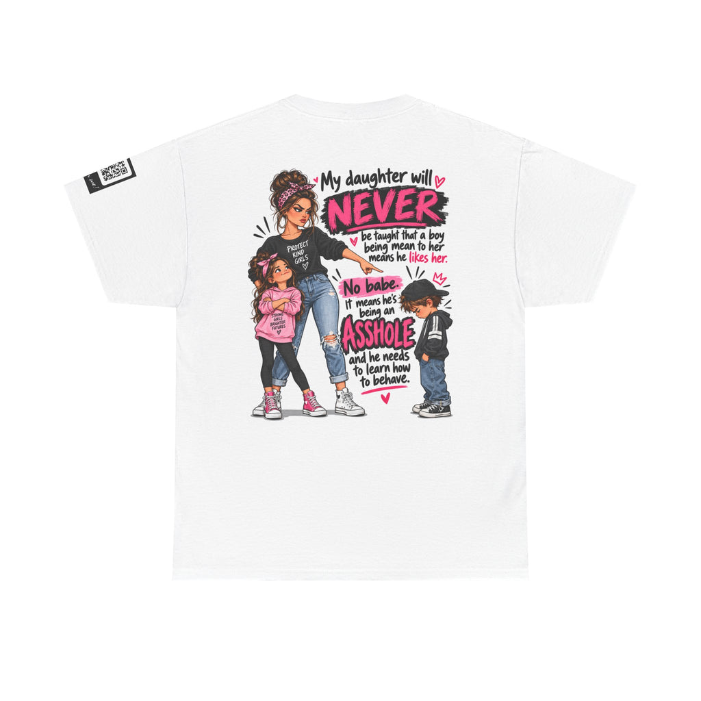 Mean Boys Are Assholes — Protective Mom Back Graphic Tee
