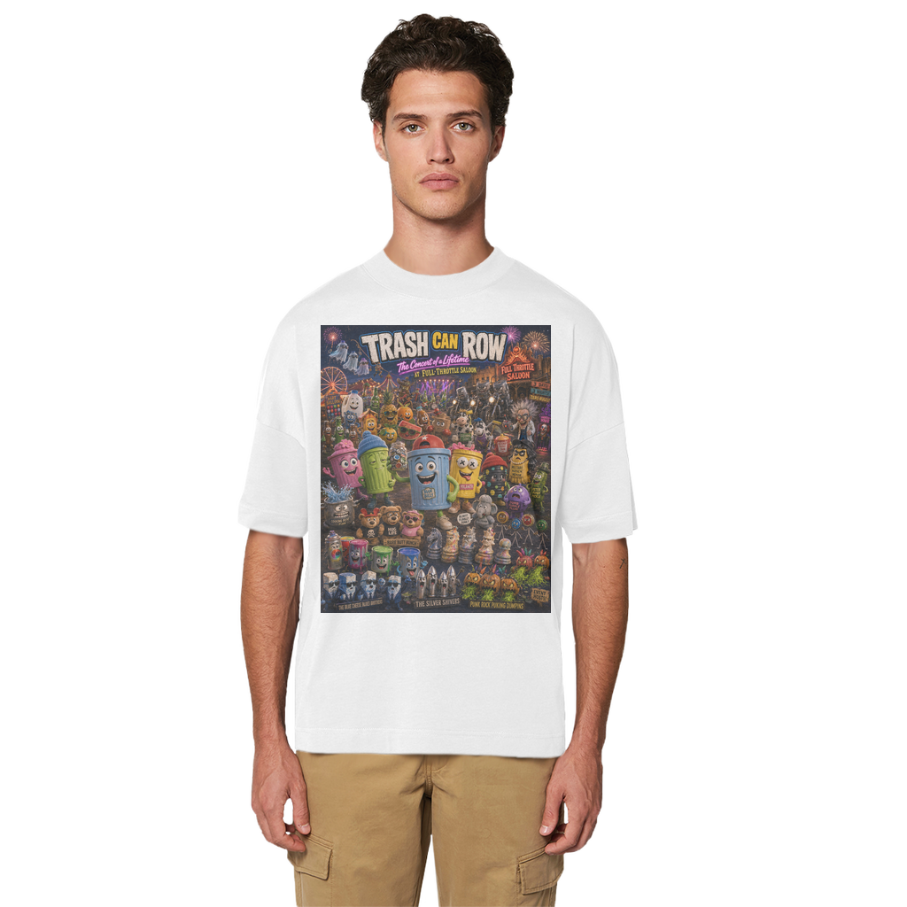Trash Can Row CONCERT FOR A LIFETIME Premium Organic Oversized T-Shirt