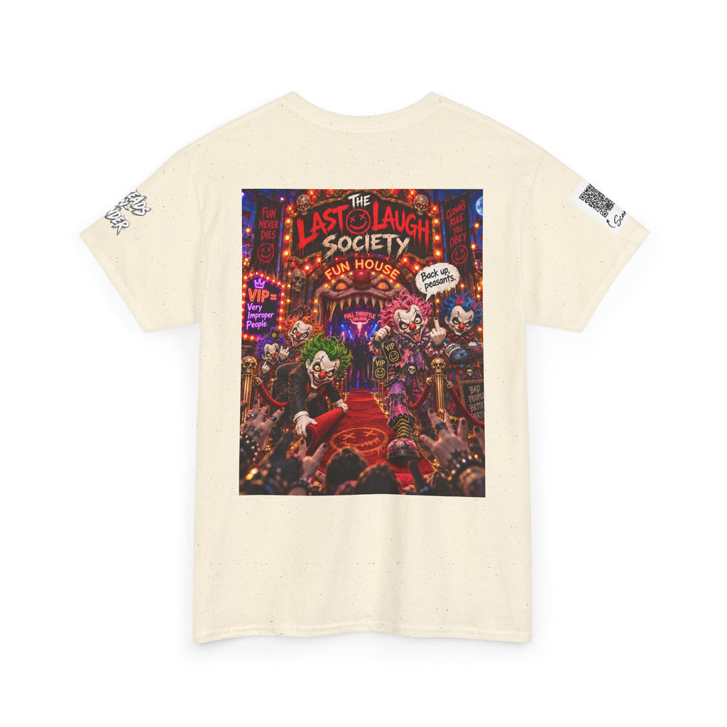 The Last Laugh Society Tee #148 — Carnival Clown Horror Graphic T-Shirt