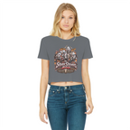 The Silver Shivers Band Classic Women's Cropped Raw Edge T-Shirt