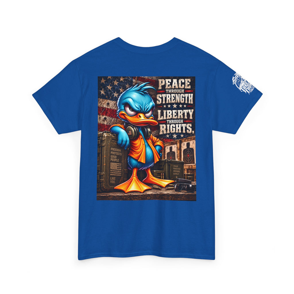 Peace Through Strength, Liberty Through Rights Back Graphic Tee