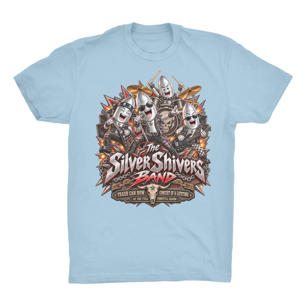 The Silver Shivers Band Organic Adult T-Shirt