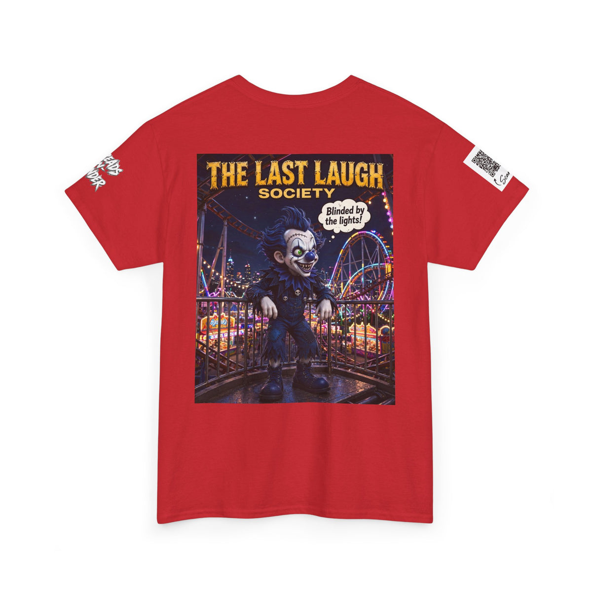 The Last Laugh Society Tee #106 — Carnival Clown Horror Graphic T-Shirt