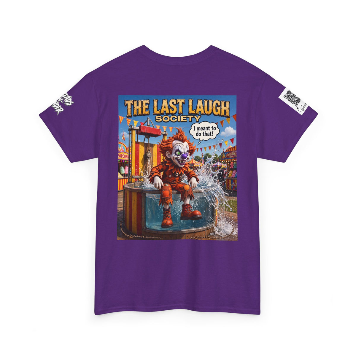 The Last Laugh Society Tee #166 — Carnival Clown Horror Graphic T-Shirt