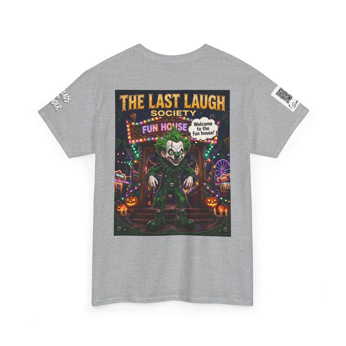 The Last Laugh Society Tee #161 — Carnival Clown Horror Graphic T-Shirt