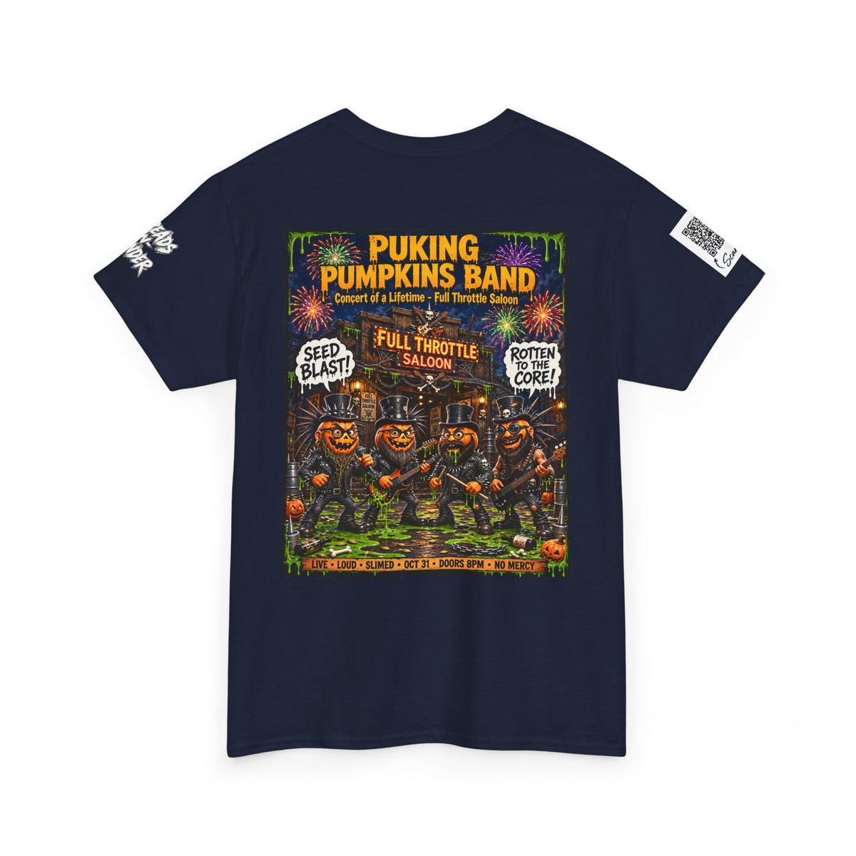 The Puking Pumpkins Band #6 — Concert of Life - Horror Graphic T-Shirt