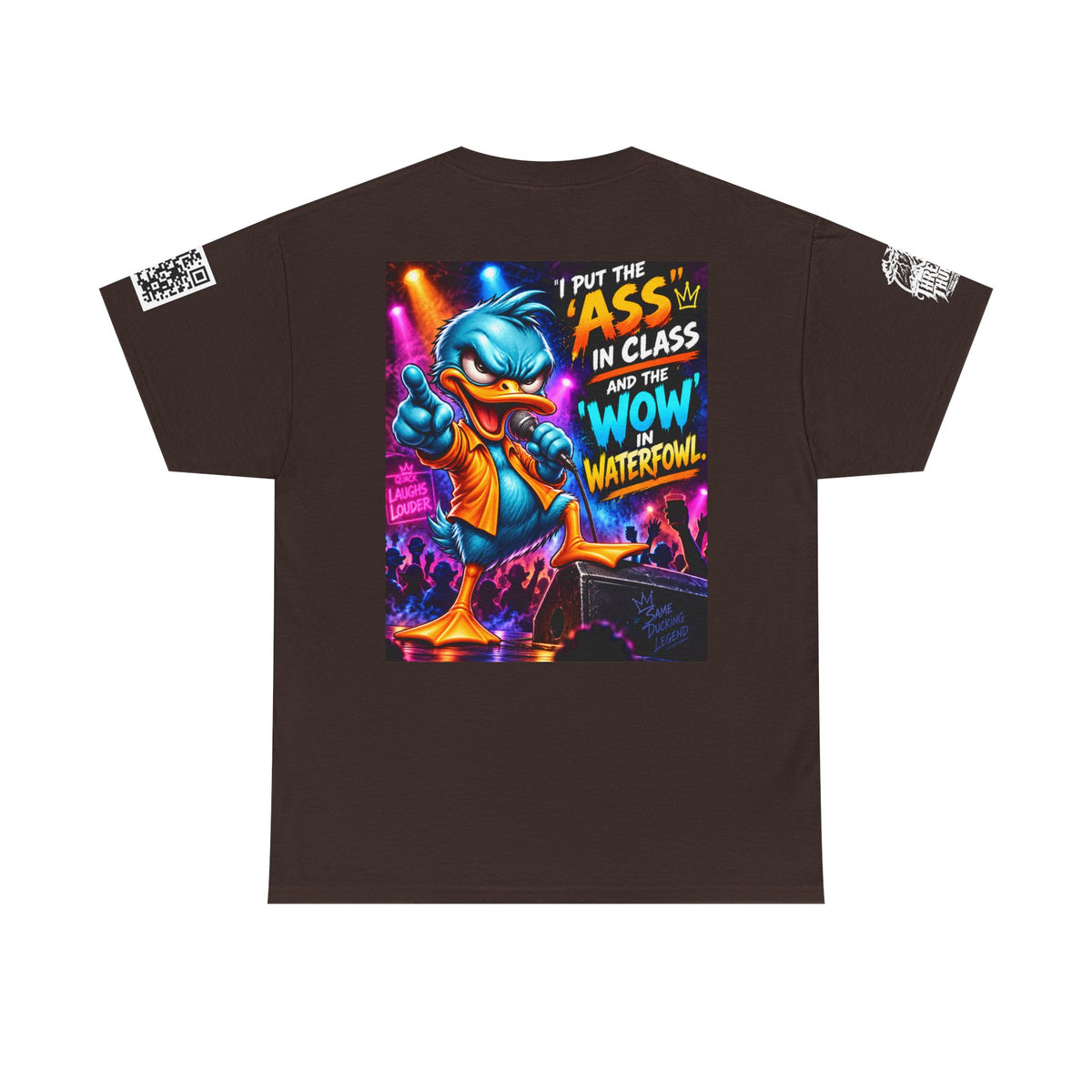 I Put the Ass in Class and the Wow in Waterfowl Back Graphic Tee