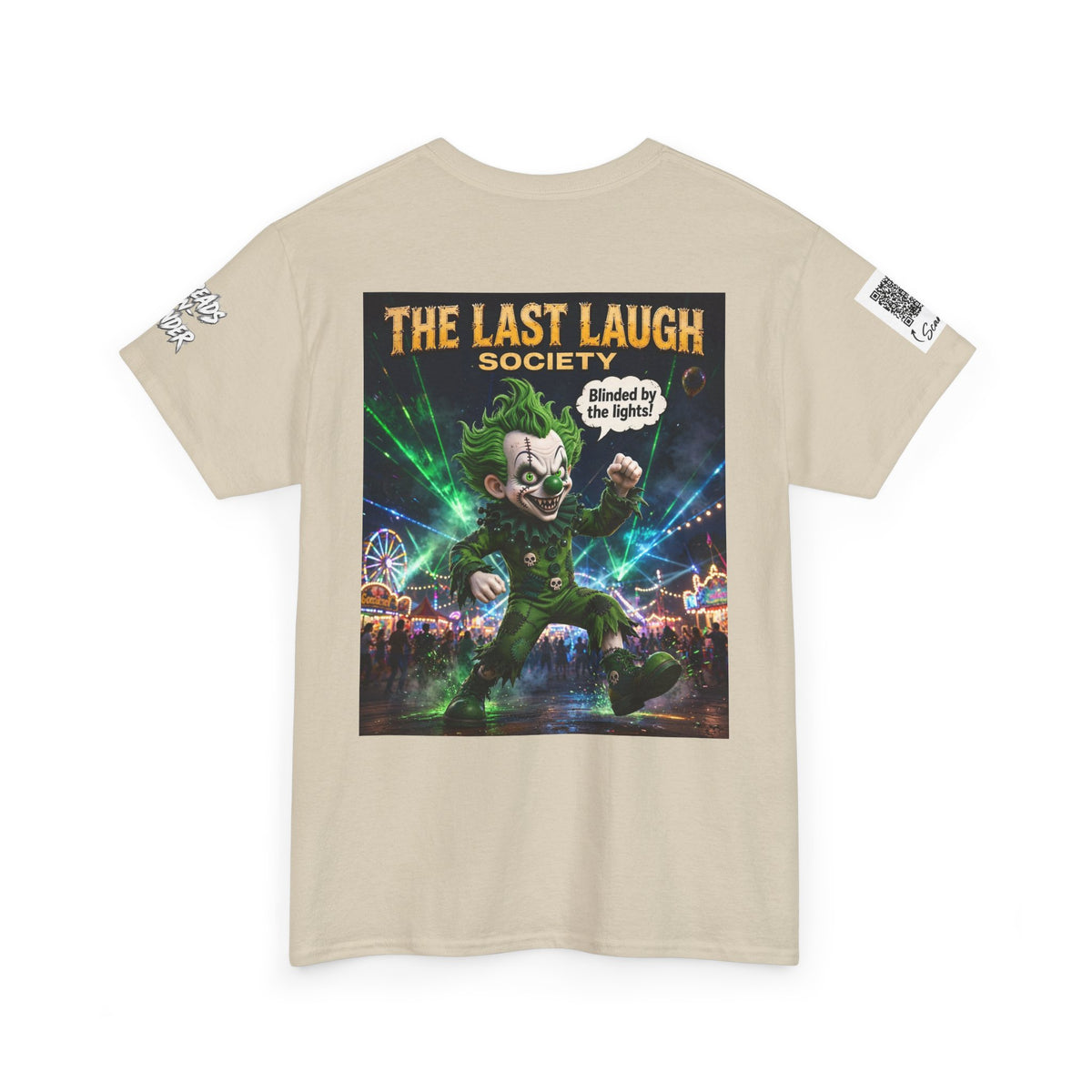 The Last Laugh Society Tee #165 — Carnival Clown Horror Graphic T-Shirt