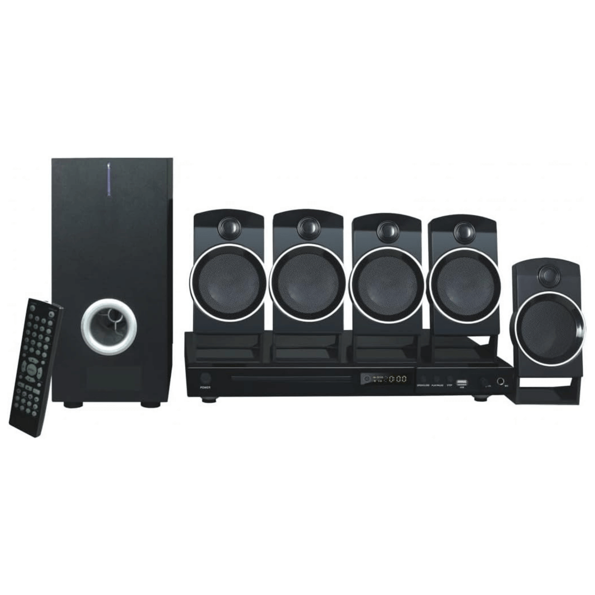 Naxa 5.1-Channel Home Theater DVD & Karaoke System - Refurbished