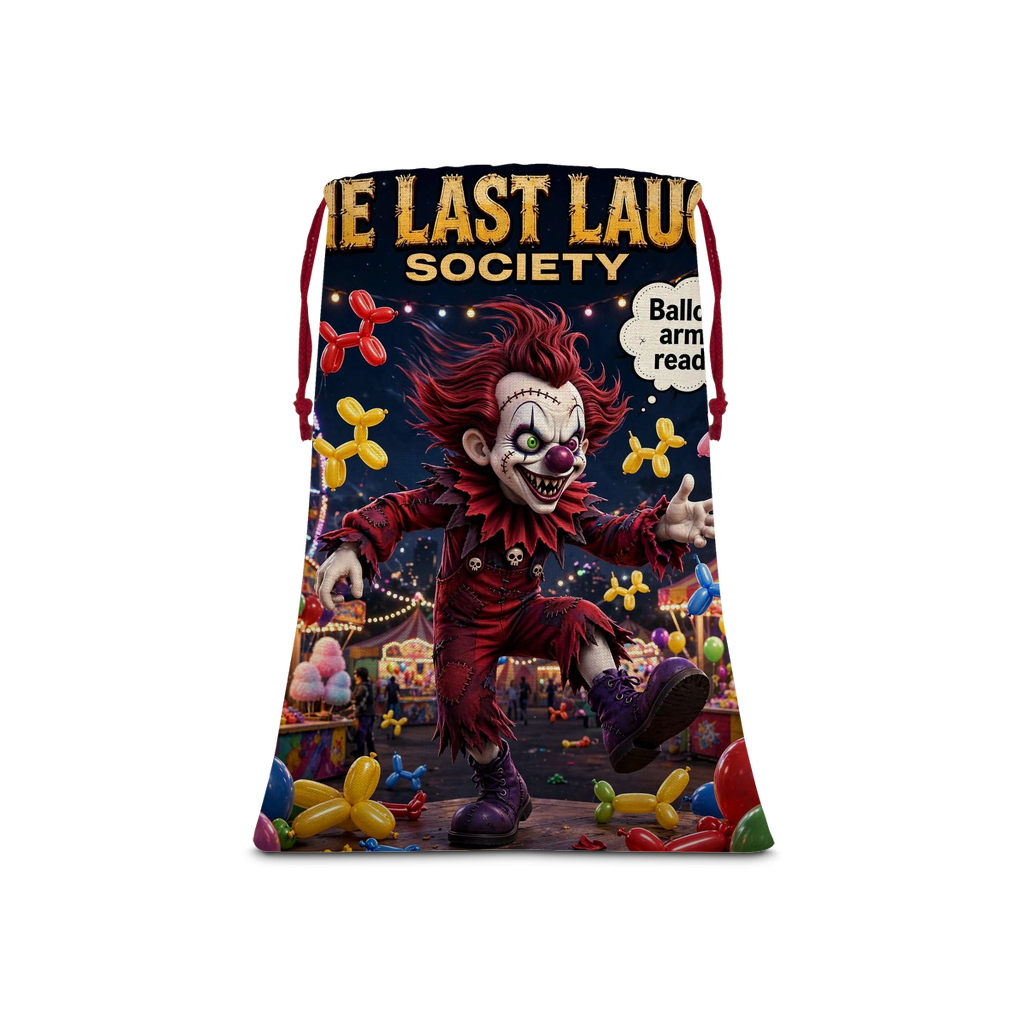 The Last Laugh Society Sublimation Linen Drawstring Sack