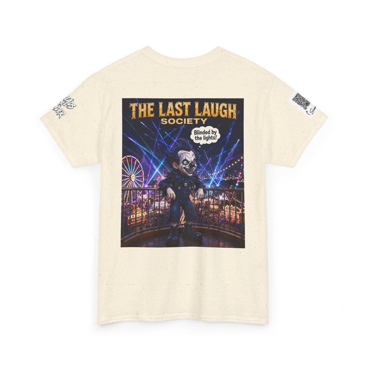 The Last Laugh Society Tee #118 — Carnival Clown Horror Graphic T-Shirt