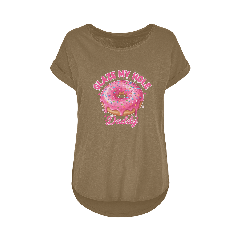 AOC Women's Long Slub T-Shirt XS-5XL