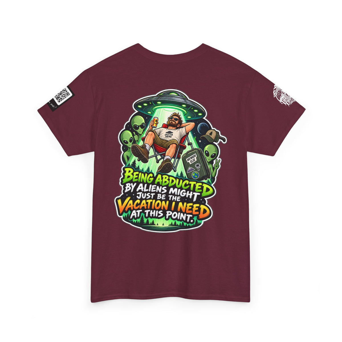 Alien Abduction Is the Vacation I Need Back Graphic Tee