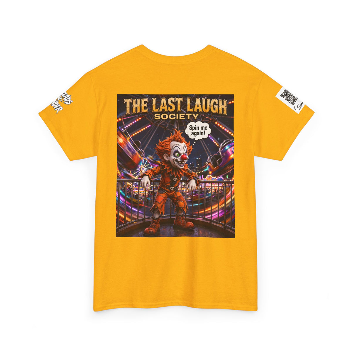 The Last Laugh Society Tee #163 — Carnival Clown Horror Graphic T-Shirt