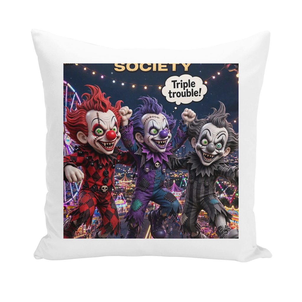The Last Laugh Society Throw Pillows