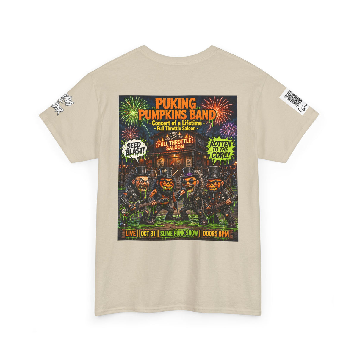 The Puking Pumpkins Punks #5 — Concert of Life - Horror Graphic T-Shirt