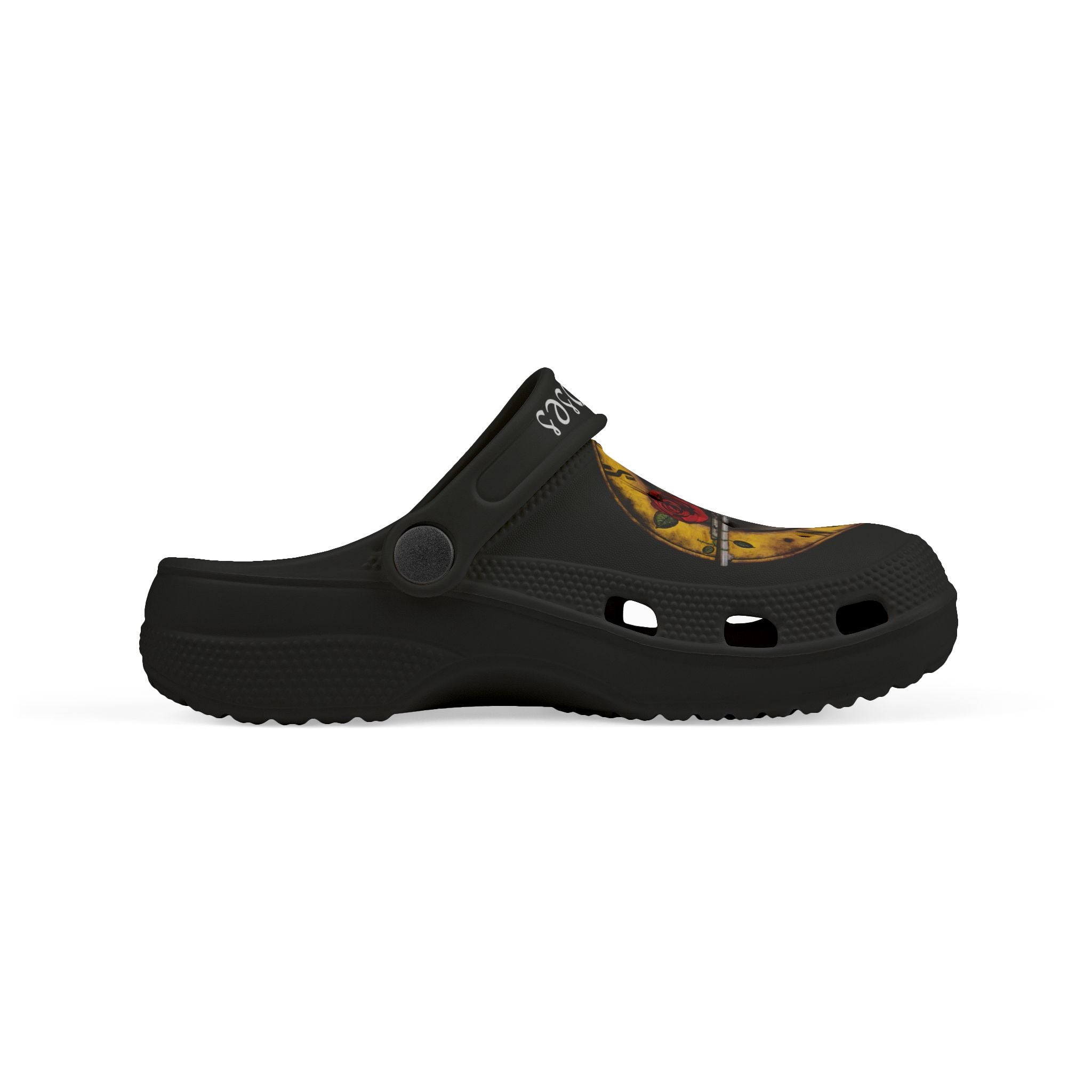 Kids' EVA Clogs — Guns and Roses Logo Skull Design