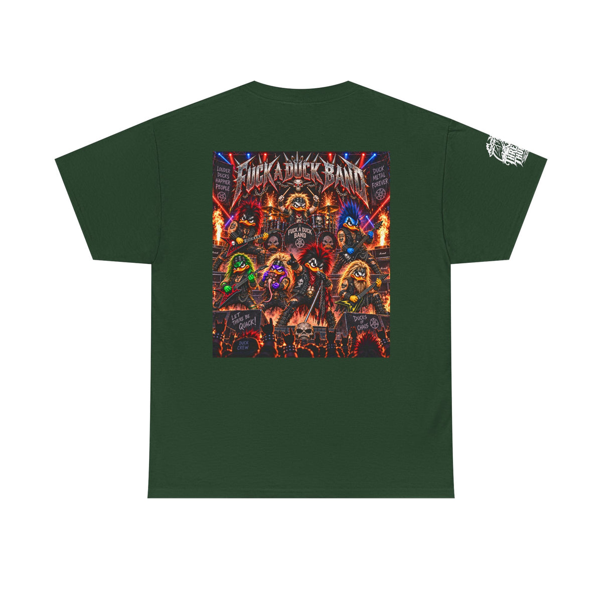 FUCK A DUCK BAND — Heavy Metal Monster Show Back Graphic Tee
