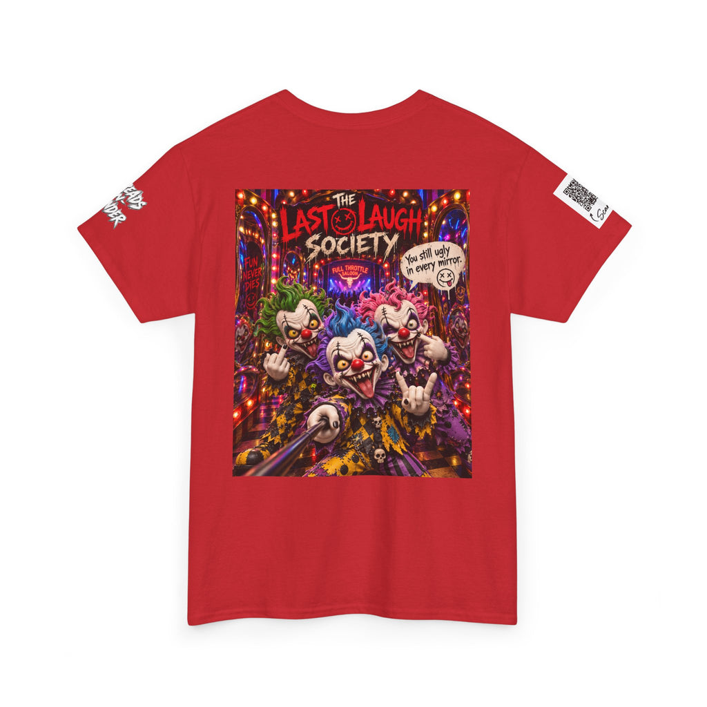 The Last Laugh Society Tee #147 — Carnival Clown Horror Graphic T-Shirt