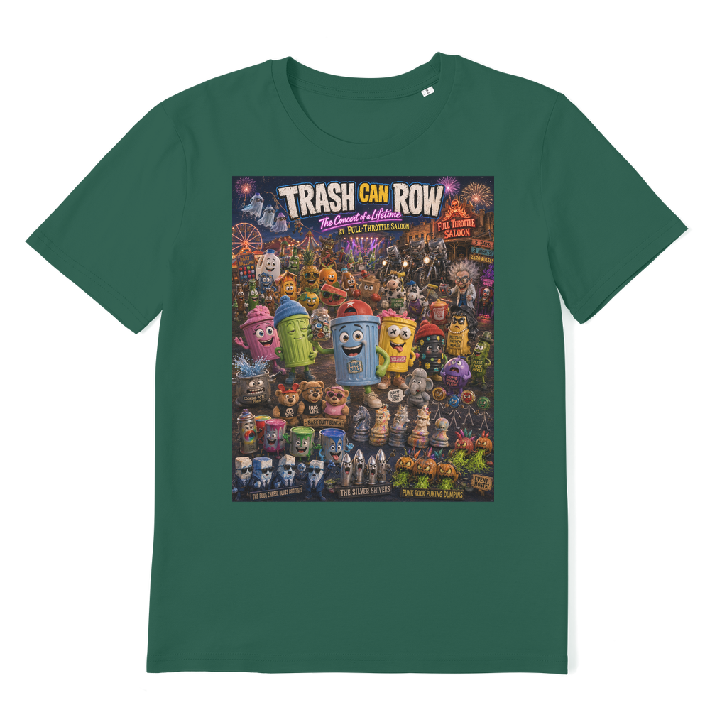 Trash Can Row CONCERT FOR A LIFETIME Premium Organic Adult T-Shirt
