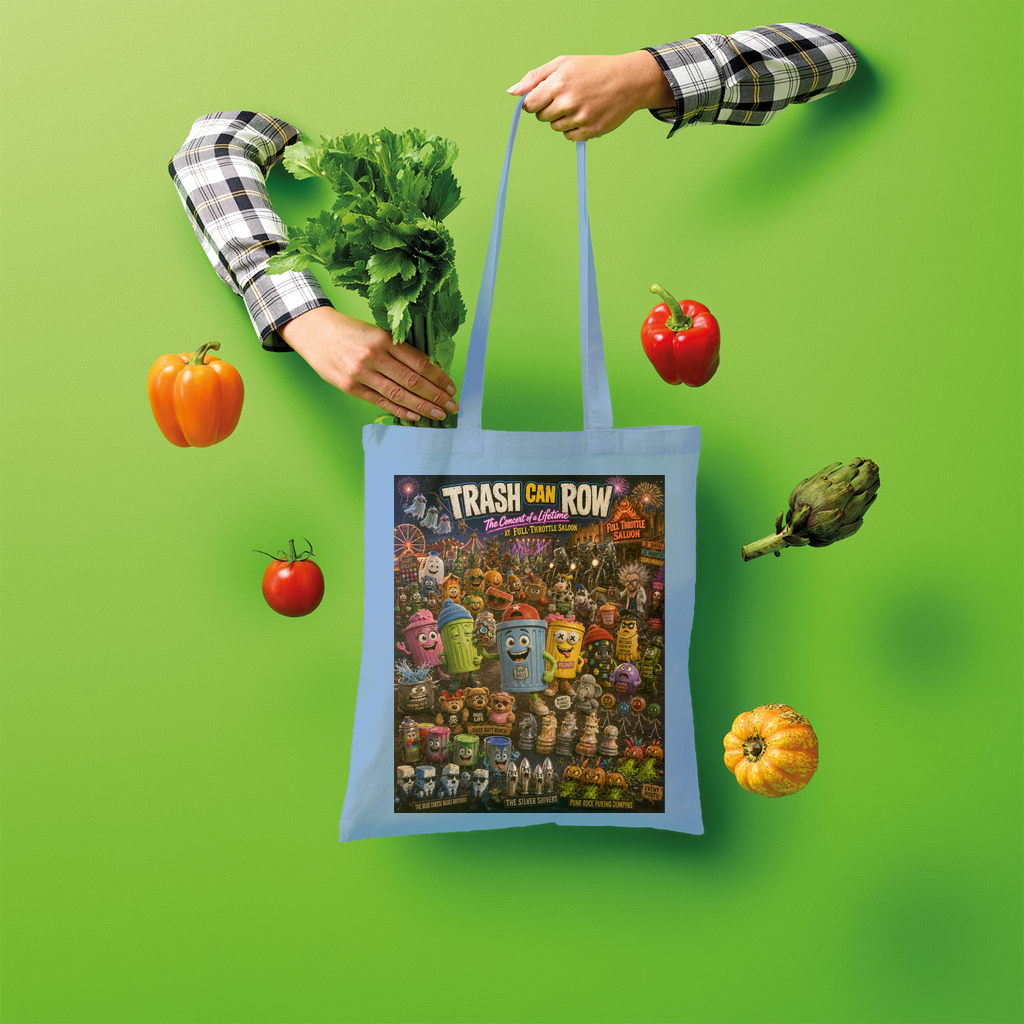Trash Can Row CONCERT FOR A LIFETIME Shopper Tote Bag