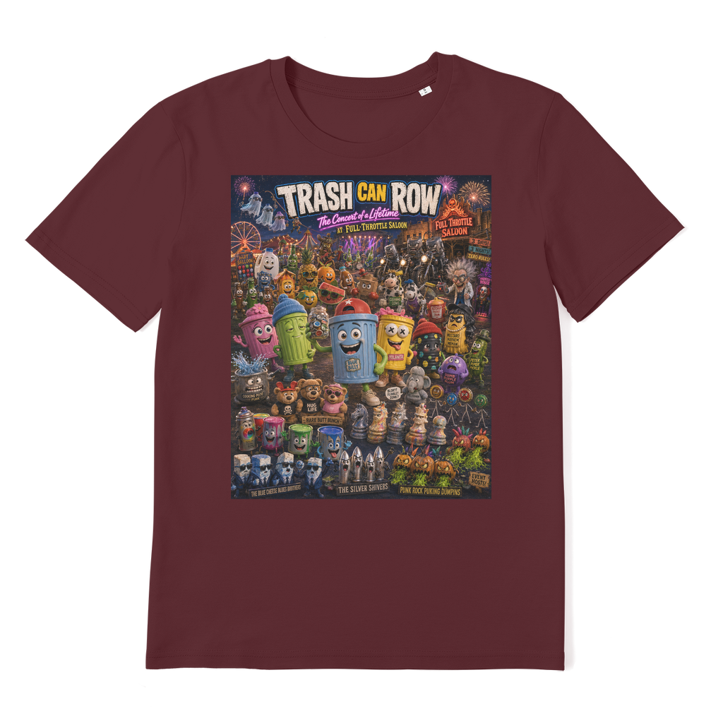 Trash Can Row CONCERT FOR A LIFETIME Premium Organic Adult T-Shirt