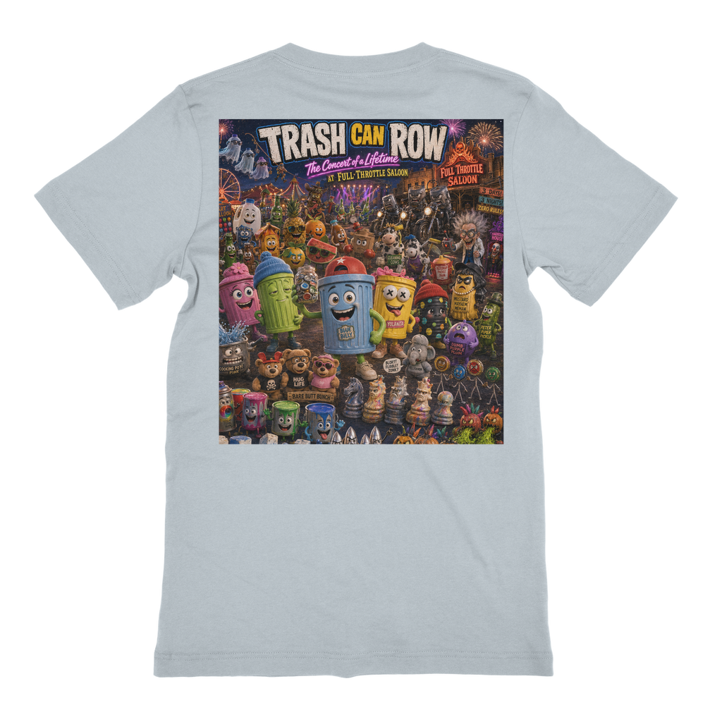 Trash Can Row: Concert for a Lifetime – Premium Jersey Adult T-Shirt