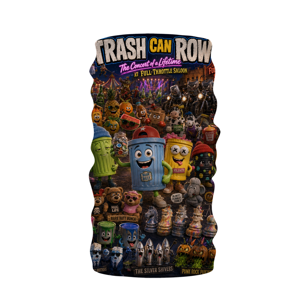 Trash Can Row: Concert for a Lifetime – Sublimation Neck Warmer Morf Scarf
