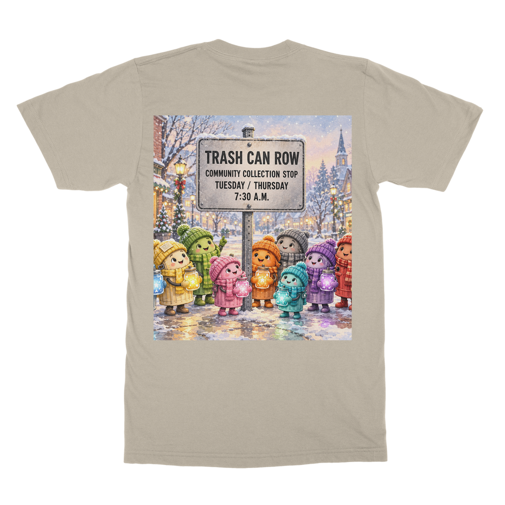 Trash Can Row – Classic Adult T-Shirt