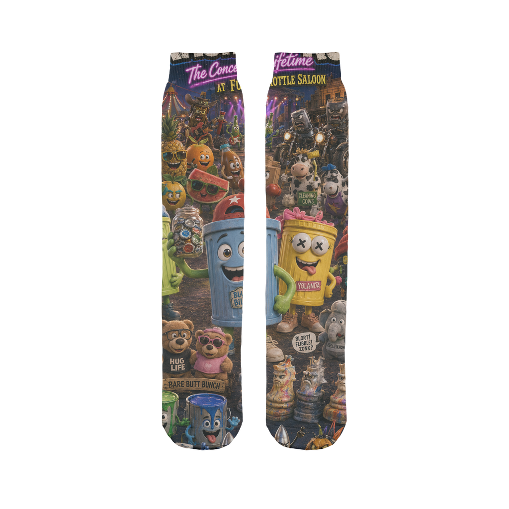 Trash Can Row: Concert for a Lifetime – Sublimation Sock