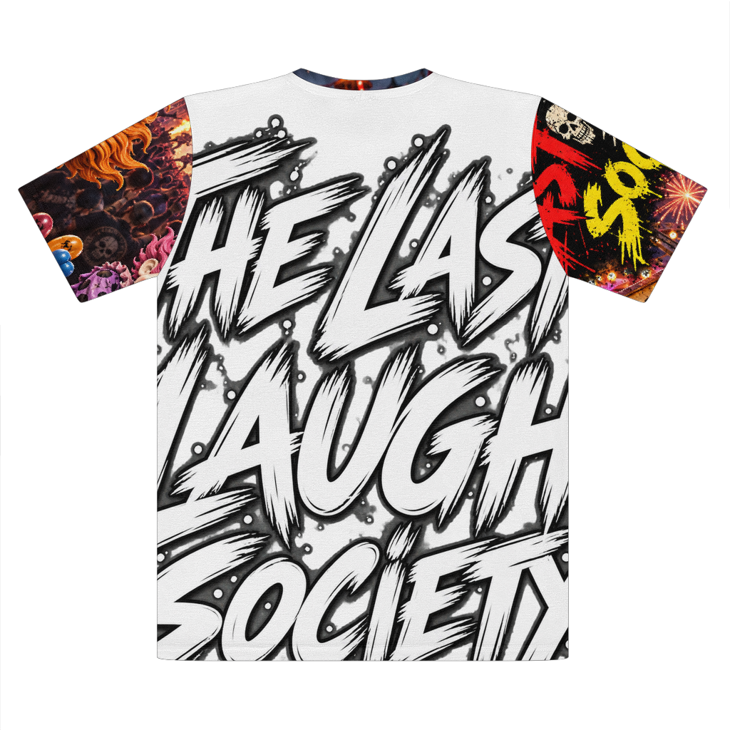 The Last Laugh Society Premium Cut and Sew Sublimation Unisex T-Shirt