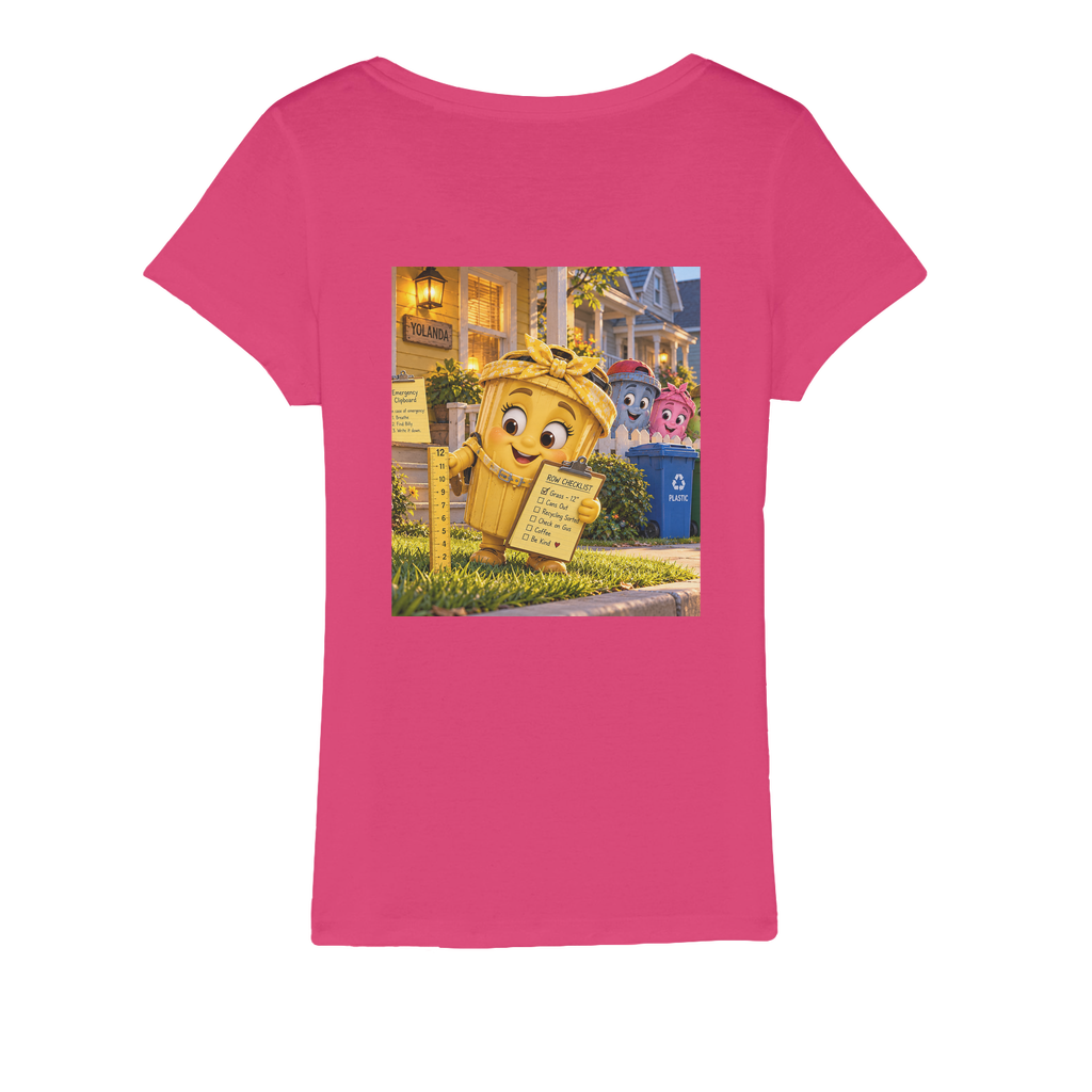 Trash Can Row Organic Jersey Women's T-Shirt