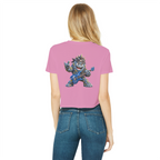 Falling Rocks COllection Classic Women's Cropped Raw Edge T-Shirt
