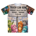 Trash Can Row – Premium Cut and Sew Sublimation Unisex T-Shirt