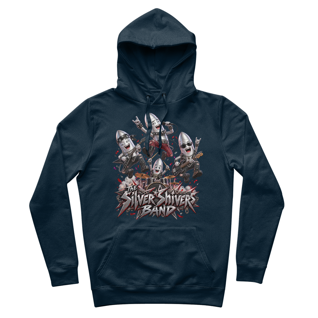 The Silver Shivers Band 100% Organic Cotton Hoodie