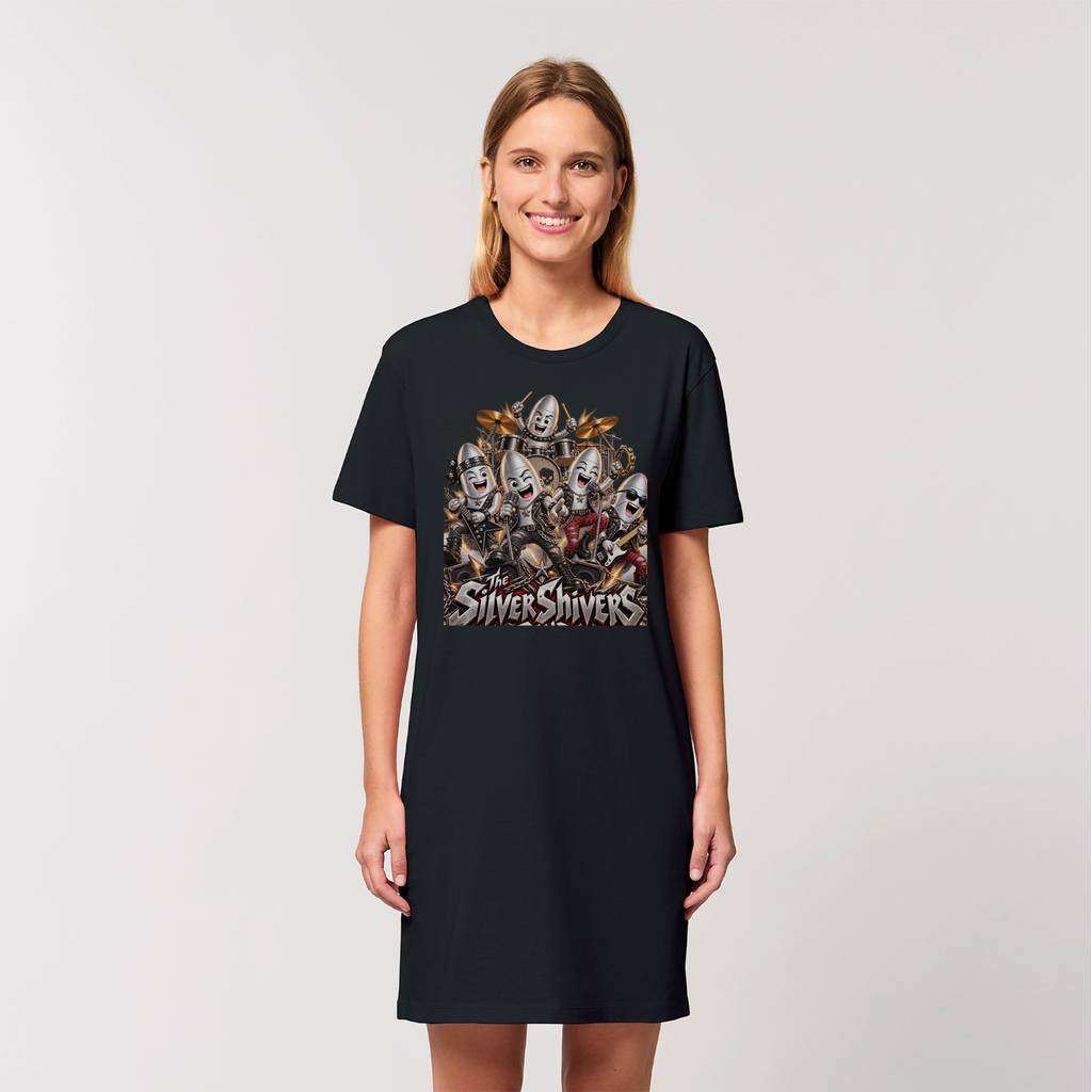 The Silver Shivers Band Organic T-Shirt Dress
