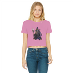 angry can man Classic Women's Cropped Raw Edge T-Shirt