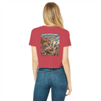The Silver Shivers Band Classic Women's Cropped Raw Edge T-Shirt