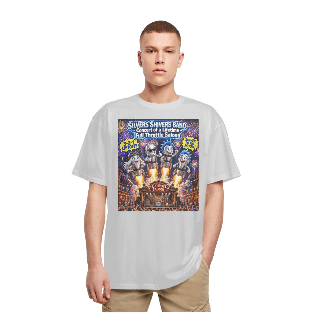 The Silver Shivers Band Heavy Oversized T-Shirt