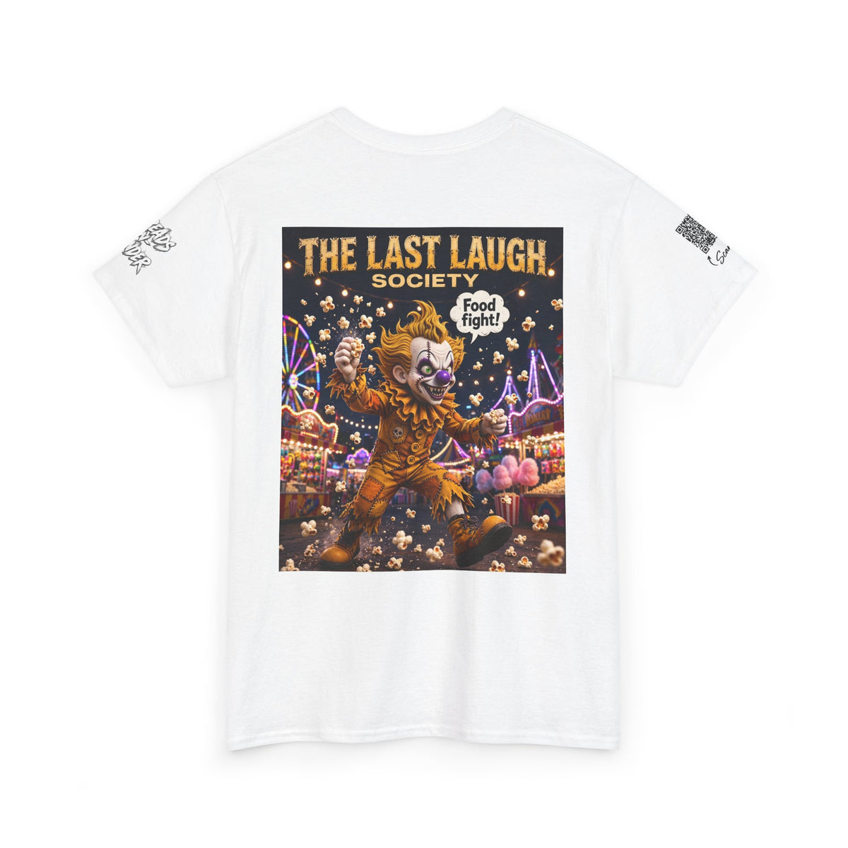 The Last Laugh Society Tee #158 — Carnival Clown Horror Graphic T-Shirt