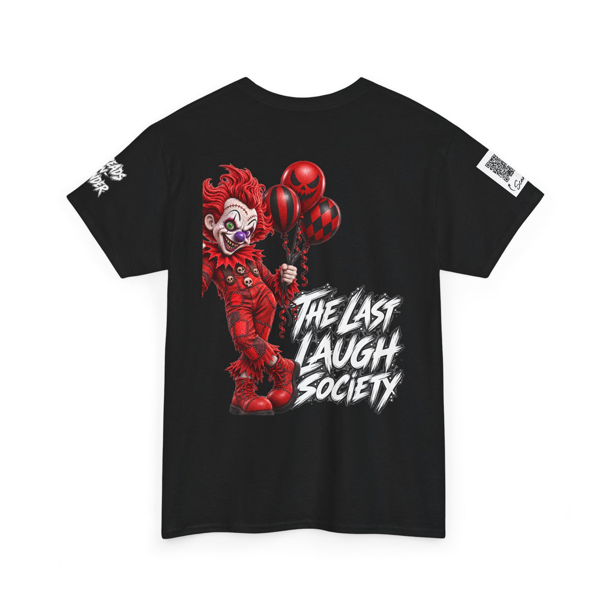 The Last Laugh Society Tee #126 — Carnival Clown Horror Graphic T-Shirt