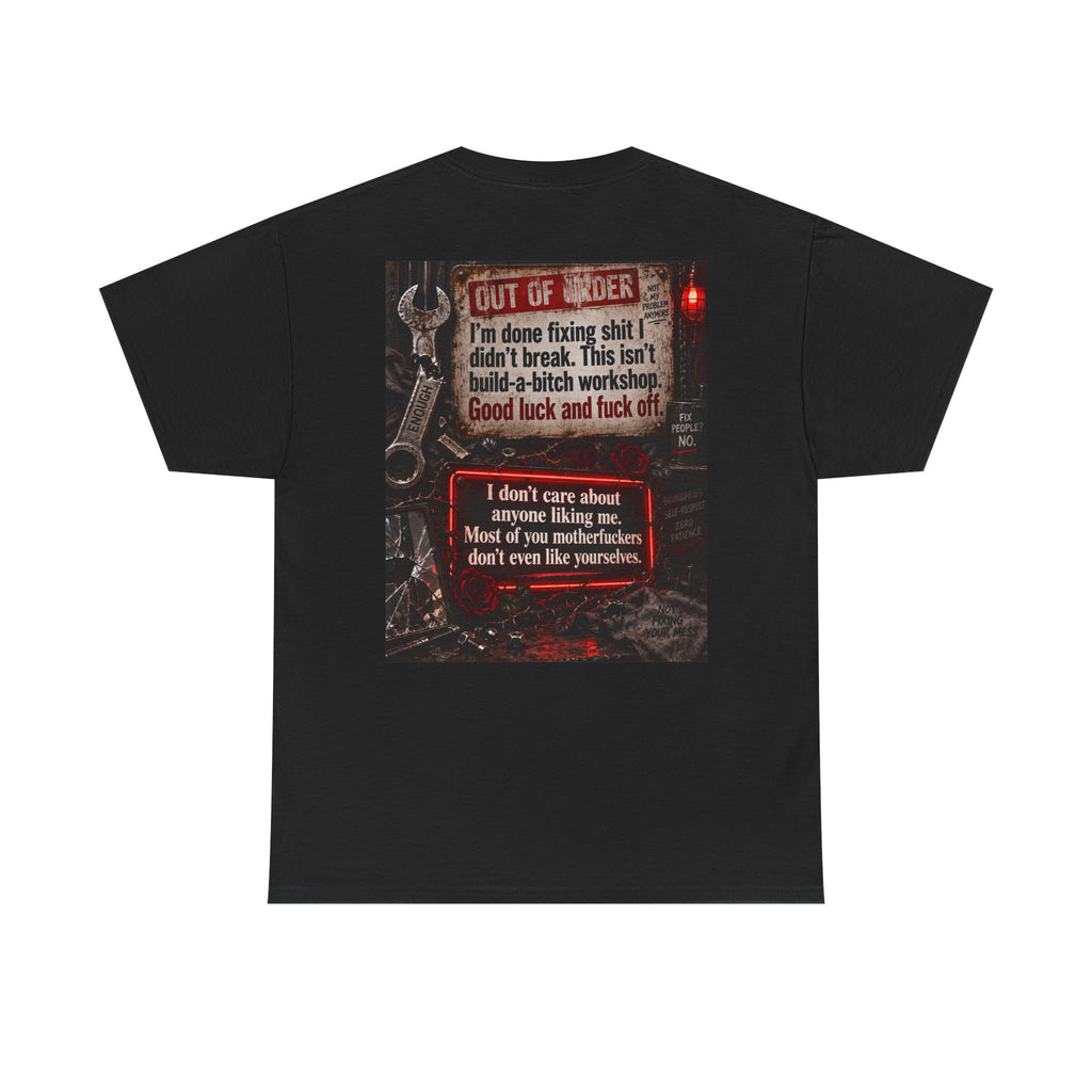 Mechanic Workshop T-Shirt — 'Out of Order' Funny Garage Repair Tee